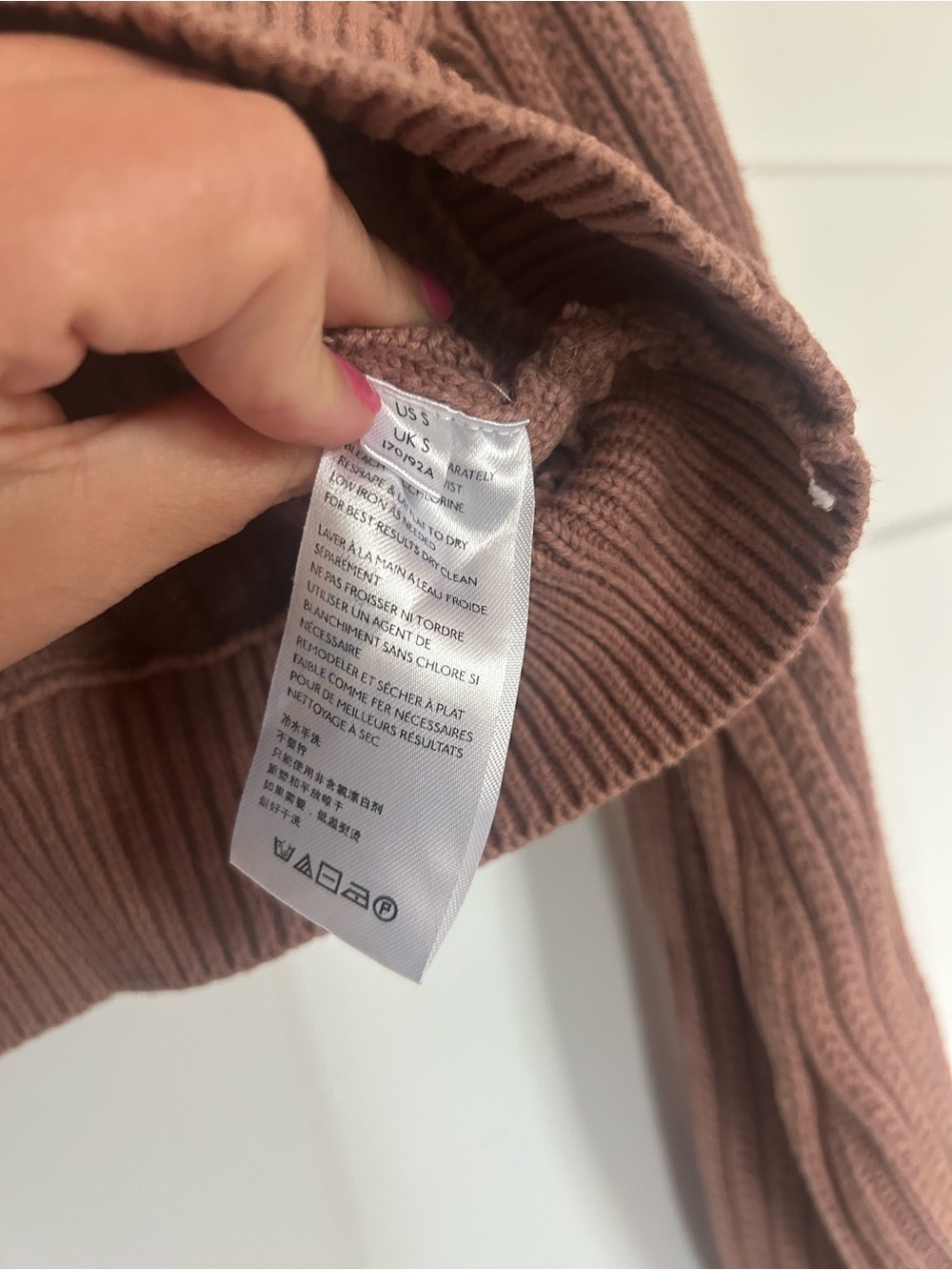 Free People Size Small Cardi Mocha Classic Cardigan Sweater - Picture 7 of 9